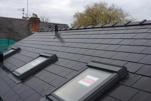 Composite Slate with Velux windows